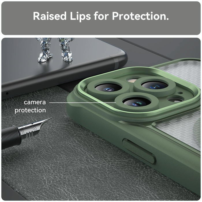 For Iphone 15 Carbon Fiber Texture Magsafe Translucent Phone Case