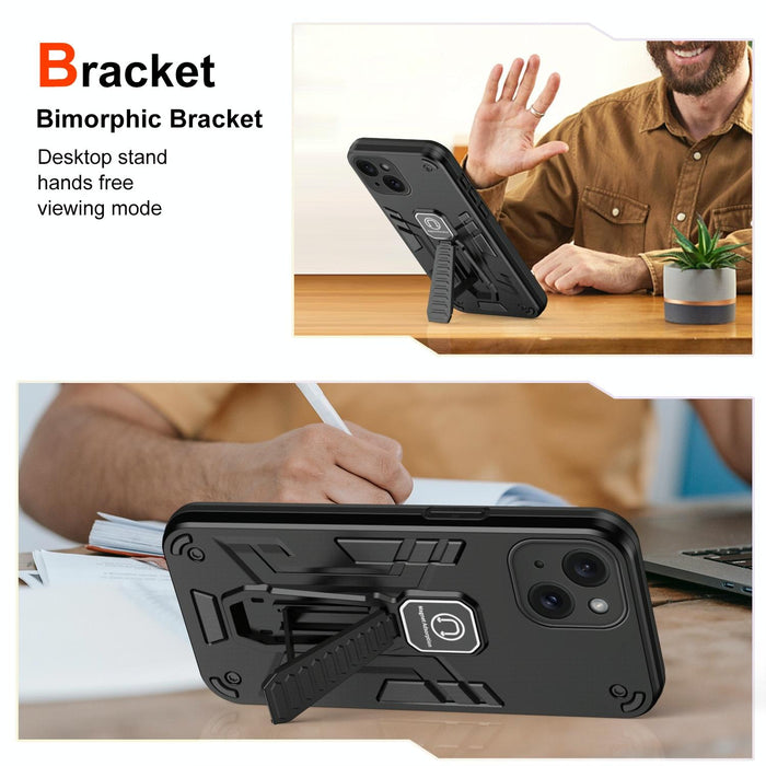 For Iphone 15 Shockproof Holder Phone Case