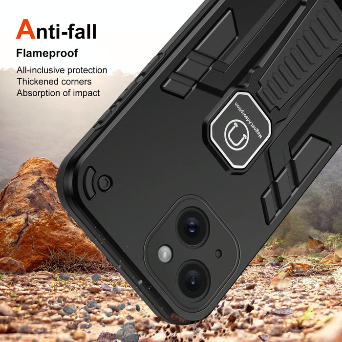 For Iphone 15 Shockproof Holder Phone Case