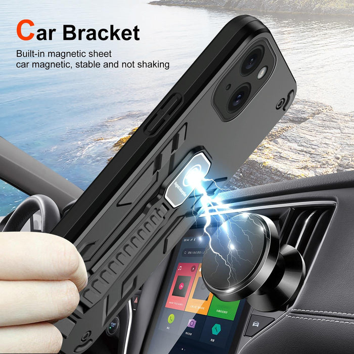 For Iphone 15 Shockproof Holder Phone Case