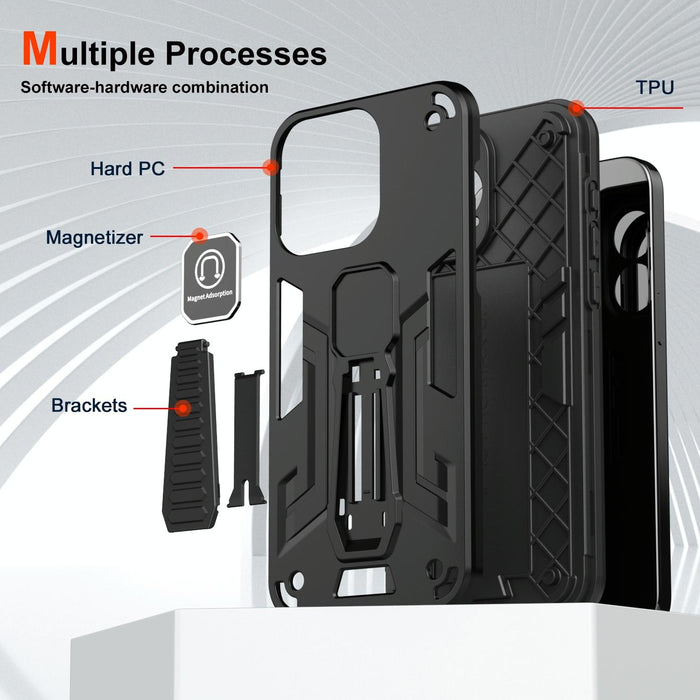 For Iphone 15 Shockproof Holder Phone Case