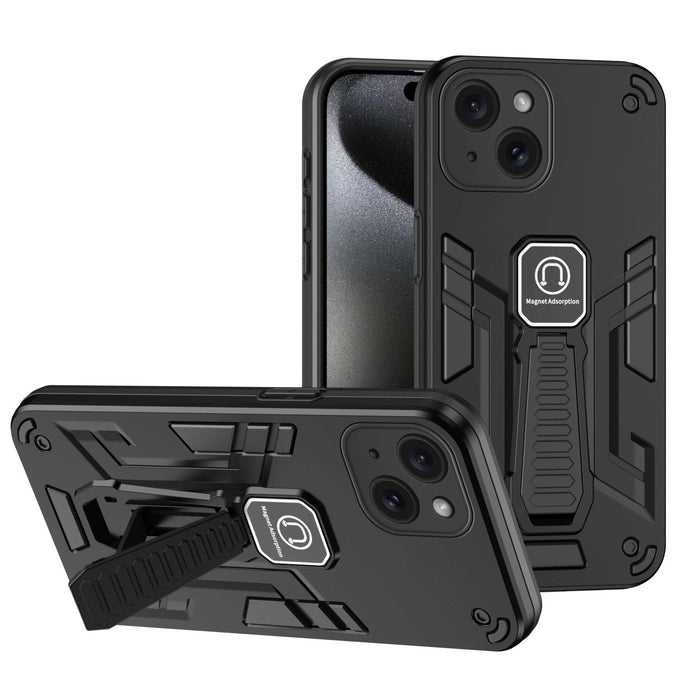 For Iphone 15 Shockproof Holder Phone Case