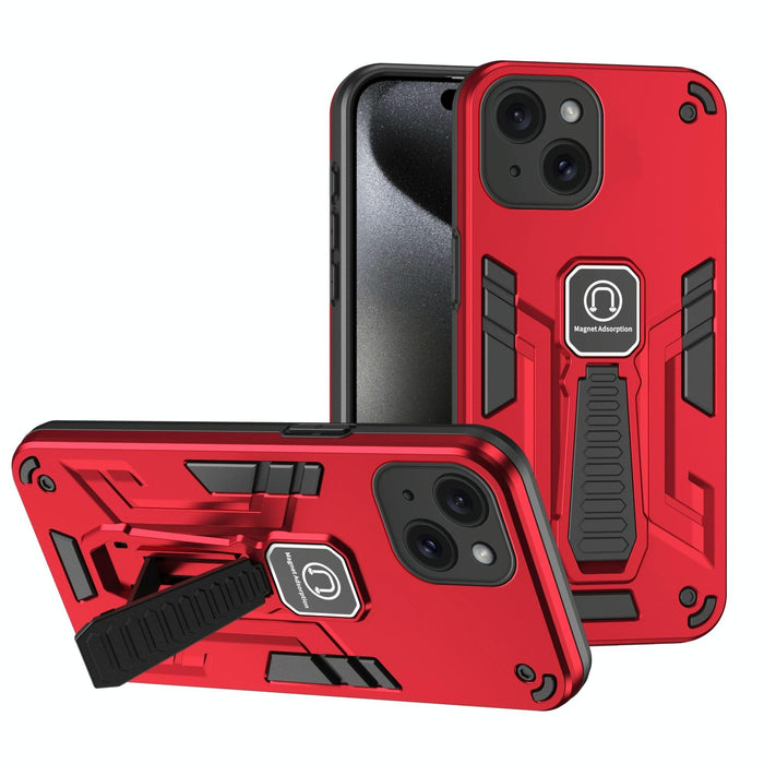 For Iphone 15 Shockproof Holder Phone Case