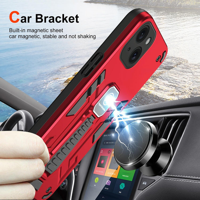 For Iphone 15 Shockproof Holder Phone Case