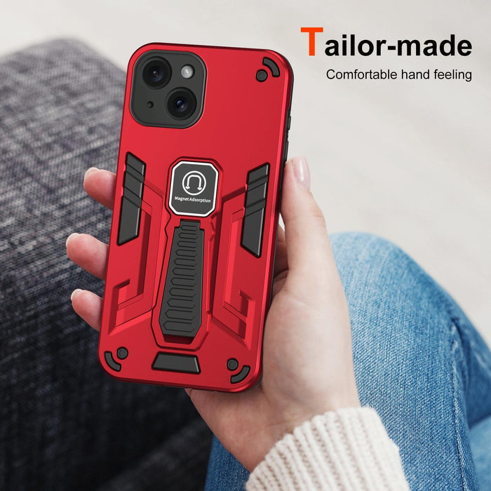 For Iphone 15 Shockproof Holder Phone Case