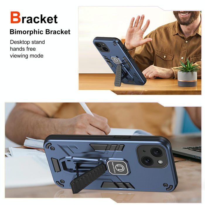 For Iphone 15 Shockproof Holder Phone Case