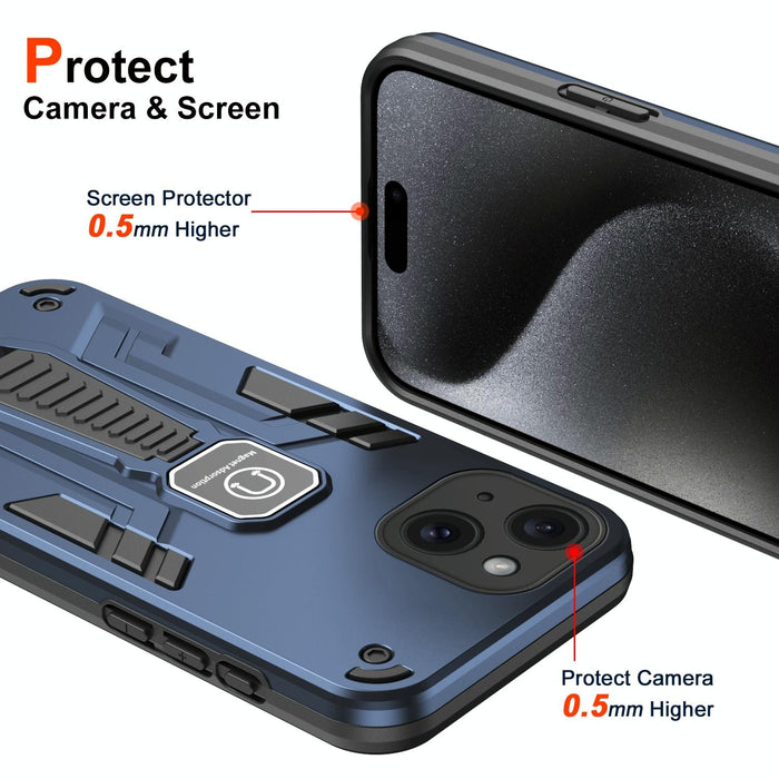 For Iphone 15 Shockproof Holder Phone Case