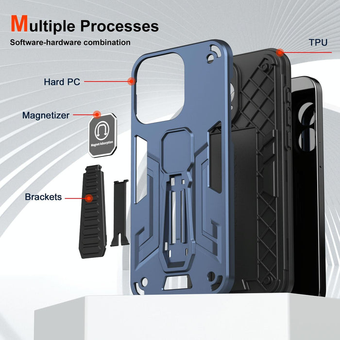 For Iphone 15 Shockproof Holder Phone Case