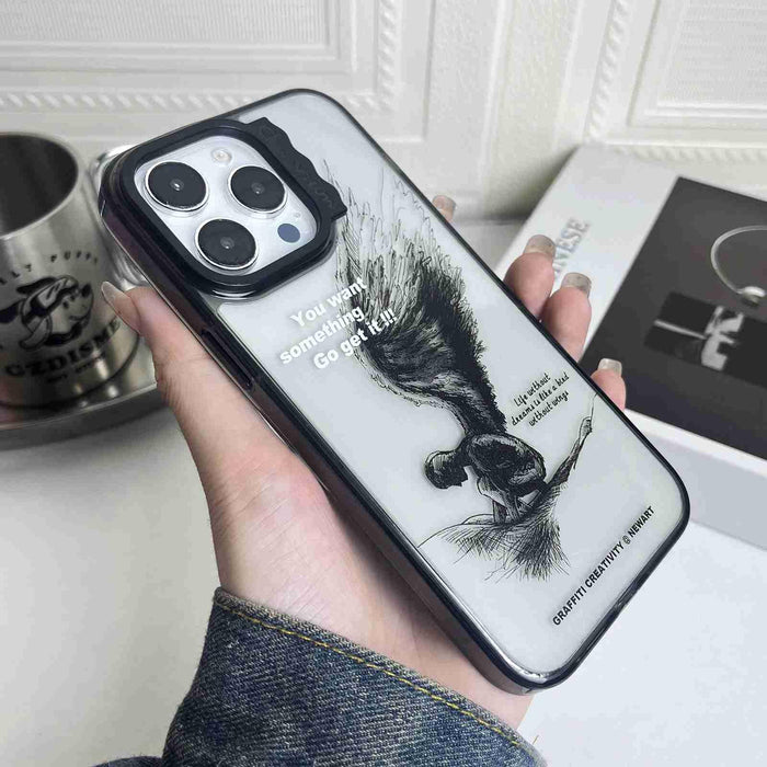 For Iphone 15 Colorful Wave Circle Creative Pattern Phone Case