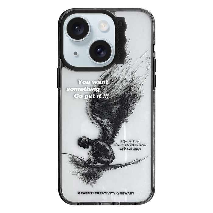 For Iphone 15 Colorful Wave Circle Creative Pattern Phone Case