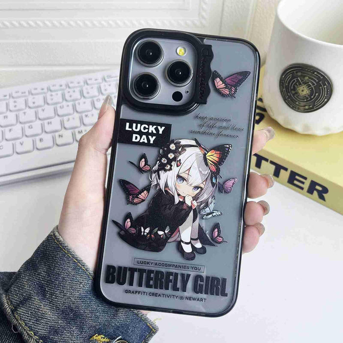 For Iphone 15 Colorful Wave Circle Creative Pattern Phone Case