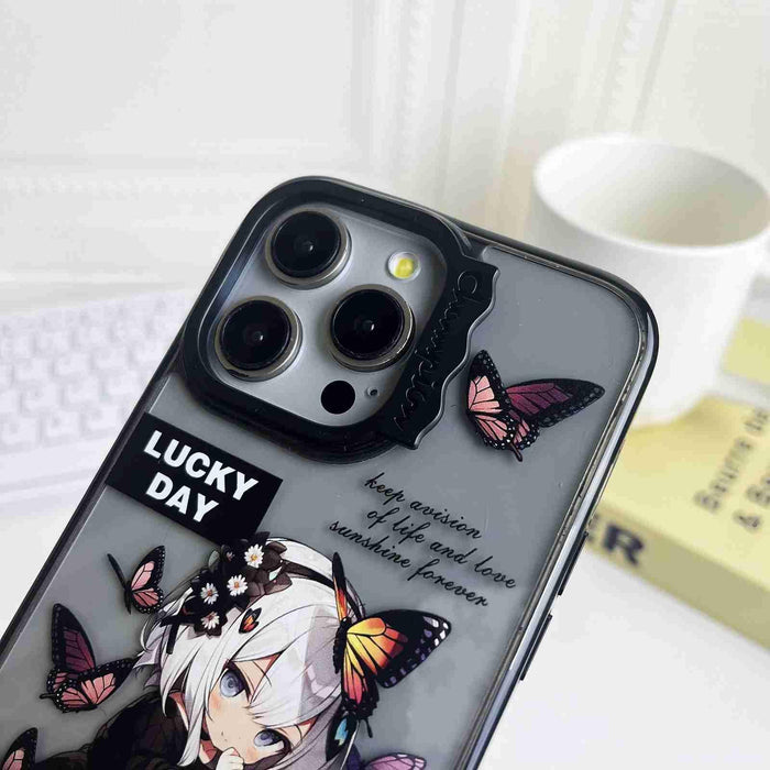 For Iphone 15 Colorful Wave Circle Creative Pattern Phone Case