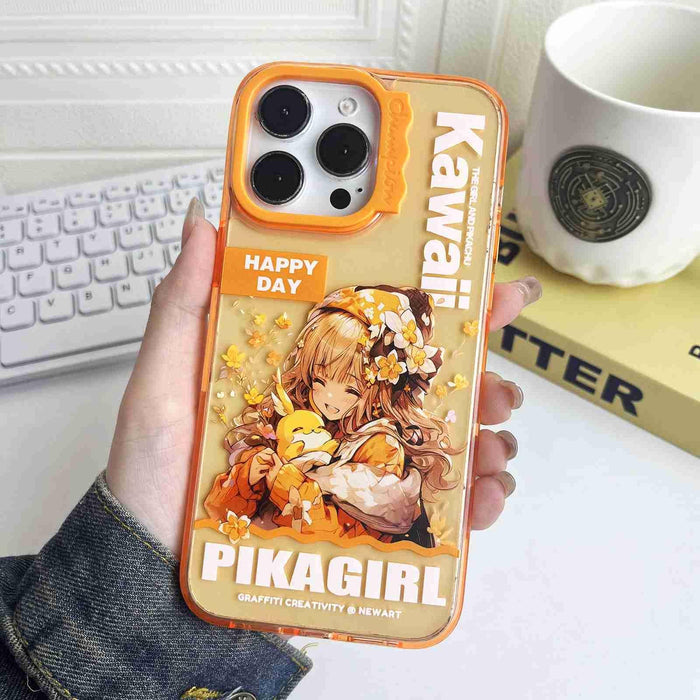 For Iphone 15 Colorful Wave Circle Creative Pattern Phone Case