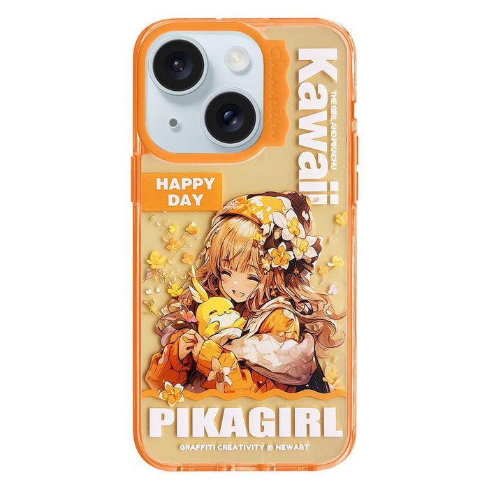 For Iphone 15 Colorful Wave Circle Creative Pattern Phone Case