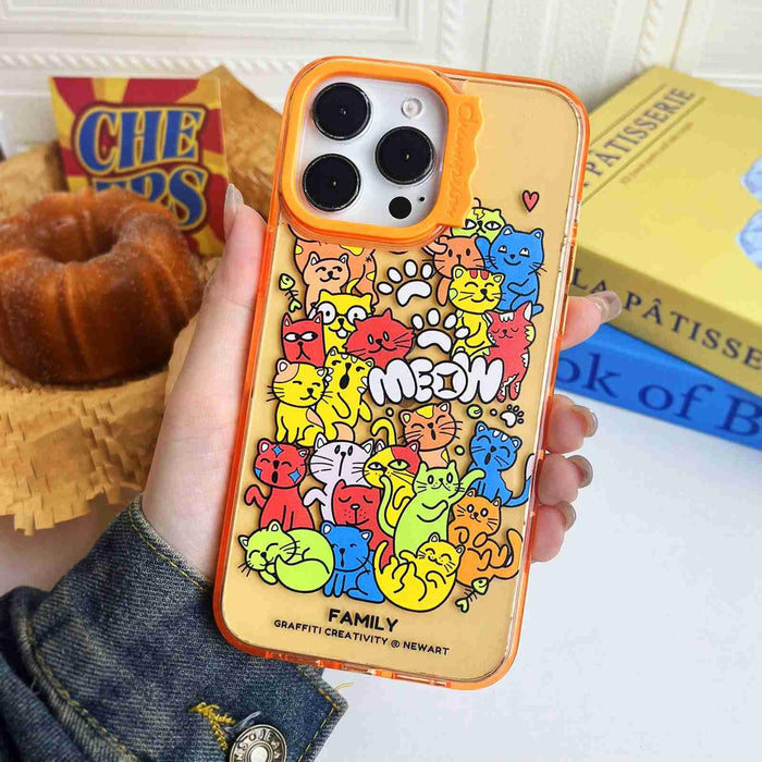 For Iphone 15 Colorful Wave Circle Creative Pattern Phone Case