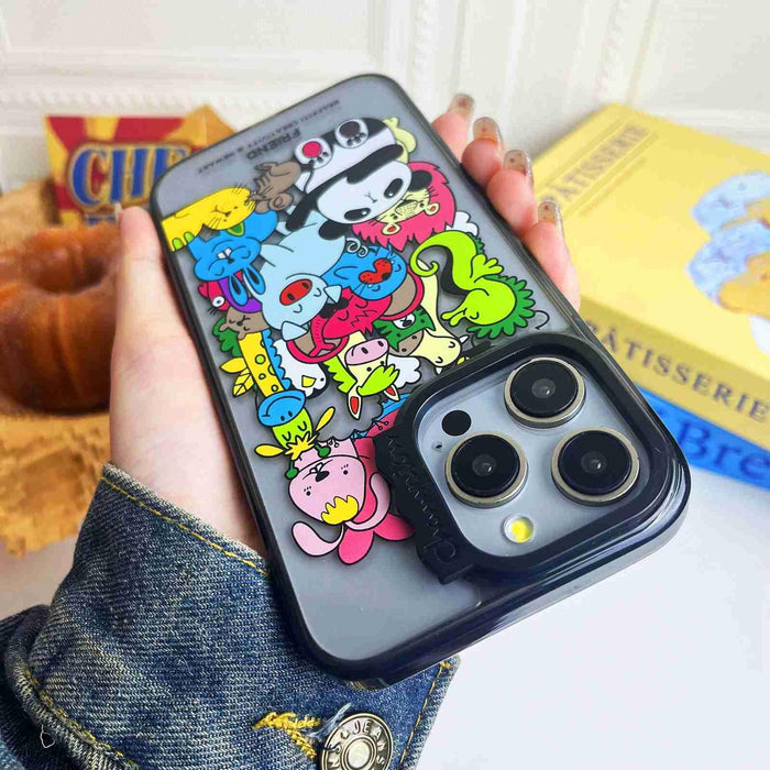 For Iphone 15 Colorful Wave Circle Creative Pattern Phone Case