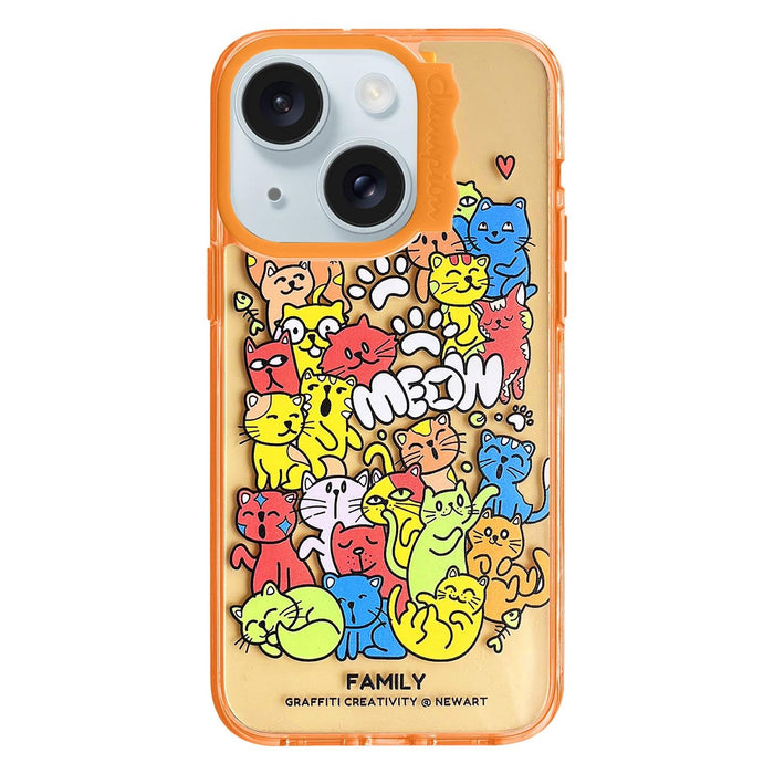 For Iphone 15 Colorful Wave Circle Creative Pattern Phone Case