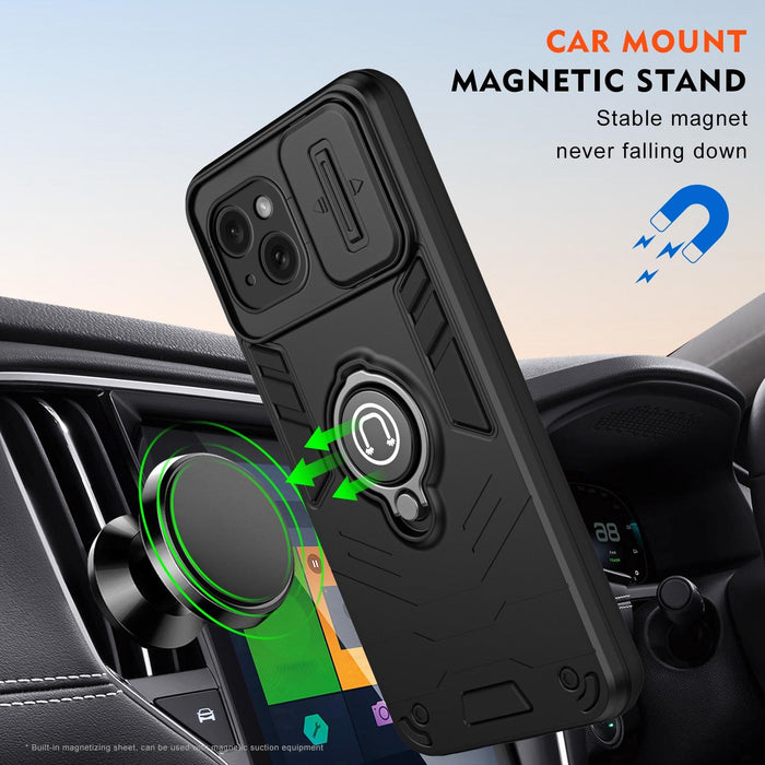 For Iphone 15 Camshield Ring Holder Phone Case