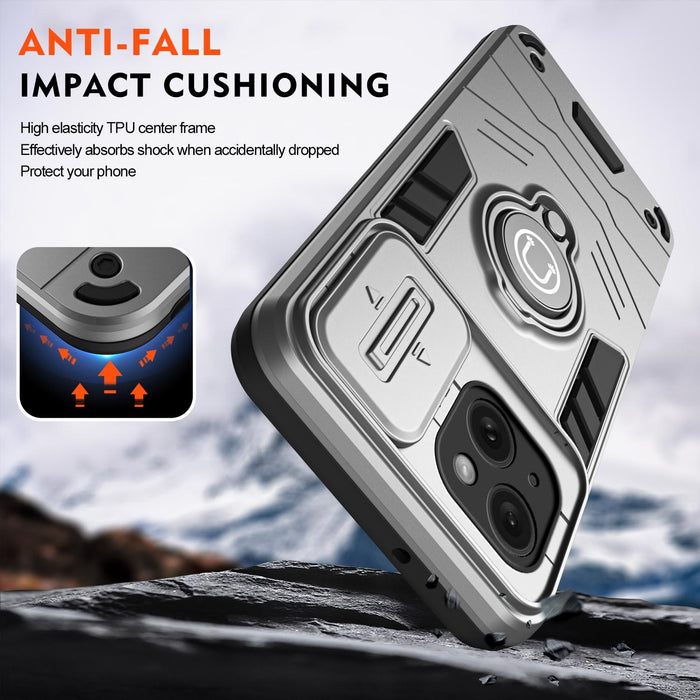 For Iphone 15 Camshield Ring Holder Phone Case