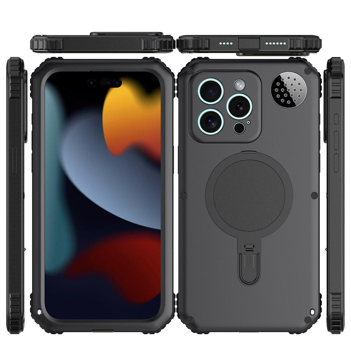 For Iphone 15 Aromatherapy Magsafe Holder Life Waterproof Rugged Phone Case