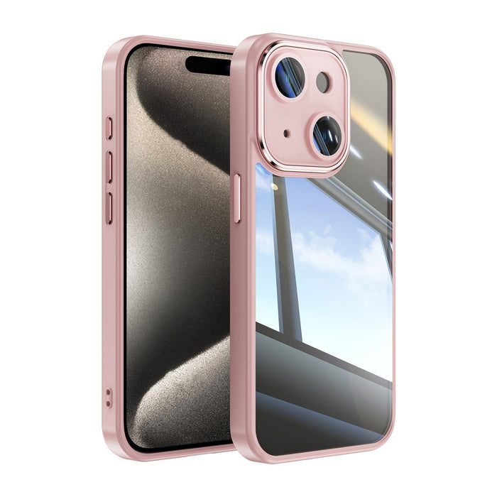 For Iphone 15 Acrylic Hybrid Tpu Armor Shockproof Phone Case