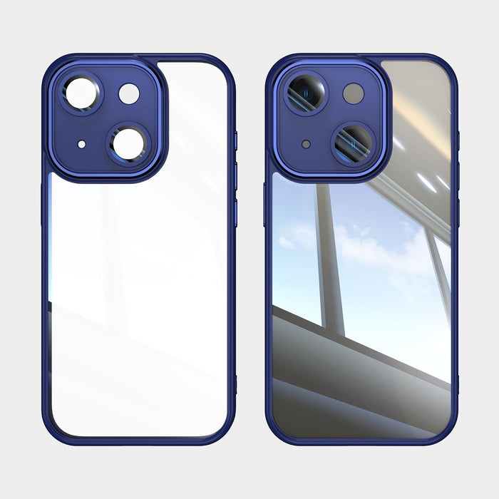 For Iphone 15 Acrylic Hybrid Tpu Armor Shockproof Phone Case