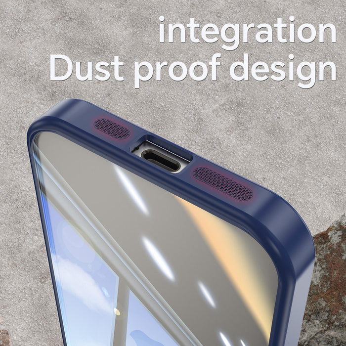 For Iphone 15 Acrylic Hybrid Tpu Armor Shockproof Phone Case