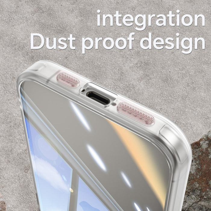 For Iphone 15 Acrylic Hybrid Tpu Armor Shockproof Phone Case