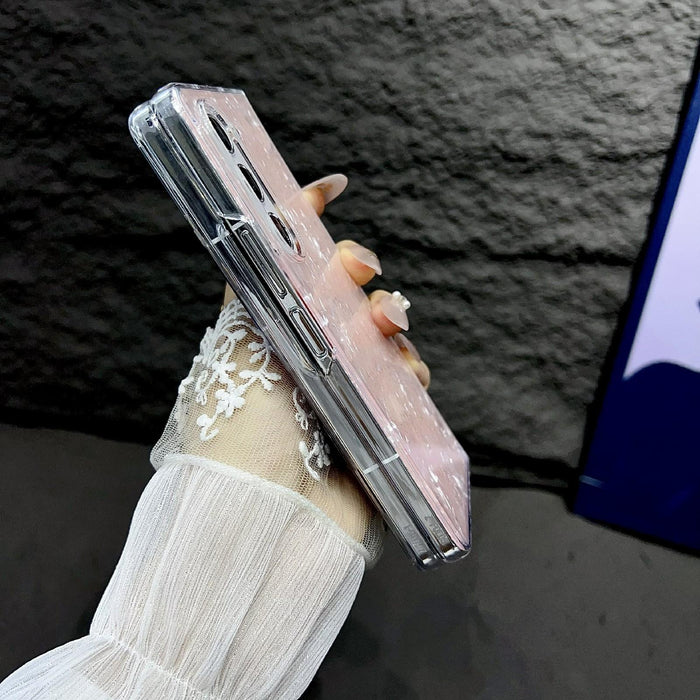 For Samsung Galaxy Z Fold7 5G Pearlescent Shell Texture Phone Case