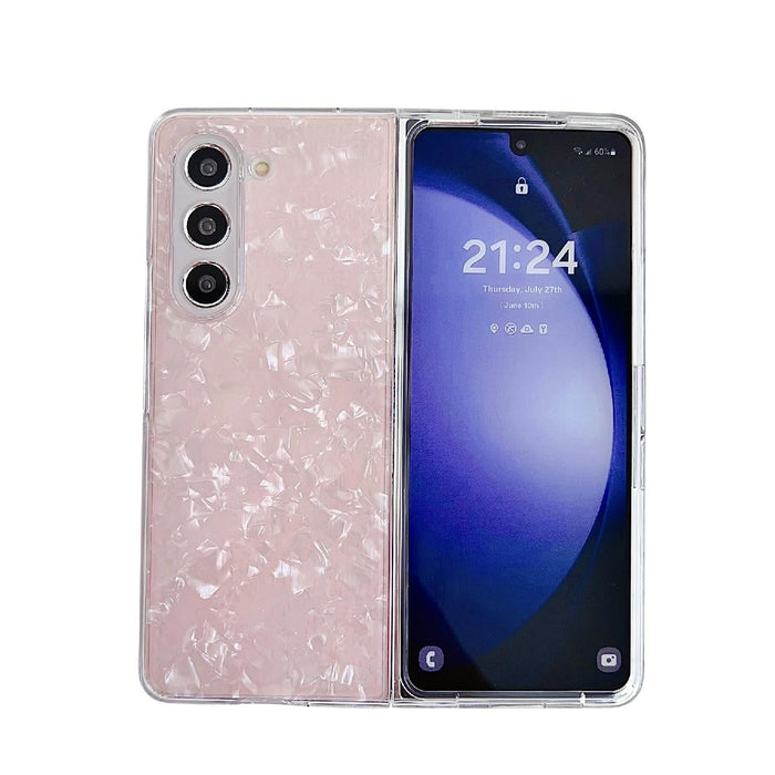 For Samsung Galaxy Z Fold7 5G Pearlescent Shell Texture Phone Case