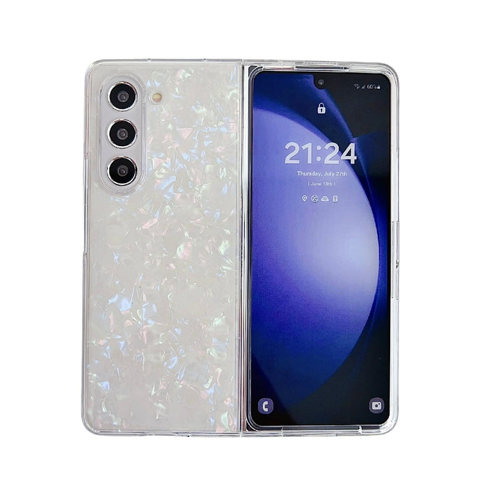 For Samsung Galaxy Z Fold7 5G Pearlescent Shell Texture Phone Case