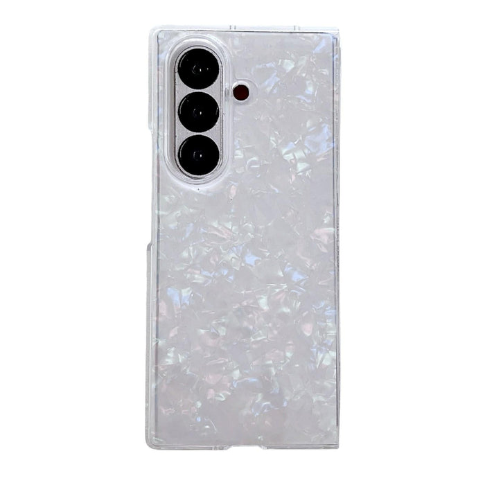 For Samsung Galaxy Z Fold7 5G Pearlescent Shell Texture Phone Case