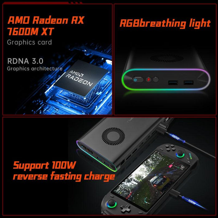 8Gb Portable Expansion Dock For Amd Radeon Rx 7600M Xt