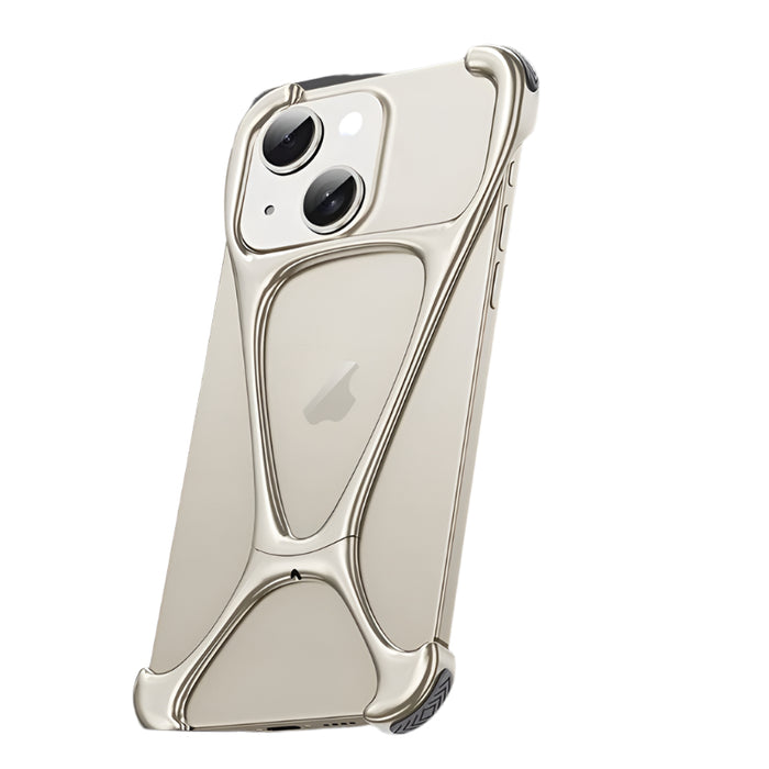 For Iphone 15 Hercules Zinc Alloy Borderless Metal Phone Case