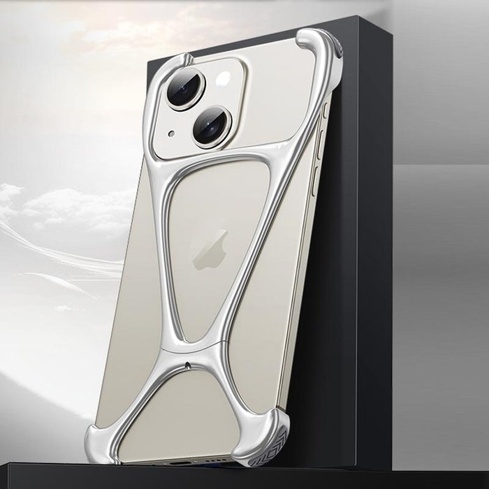 For Iphone 15 Hercules Zinc Alloy Borderless Metal Phone Case