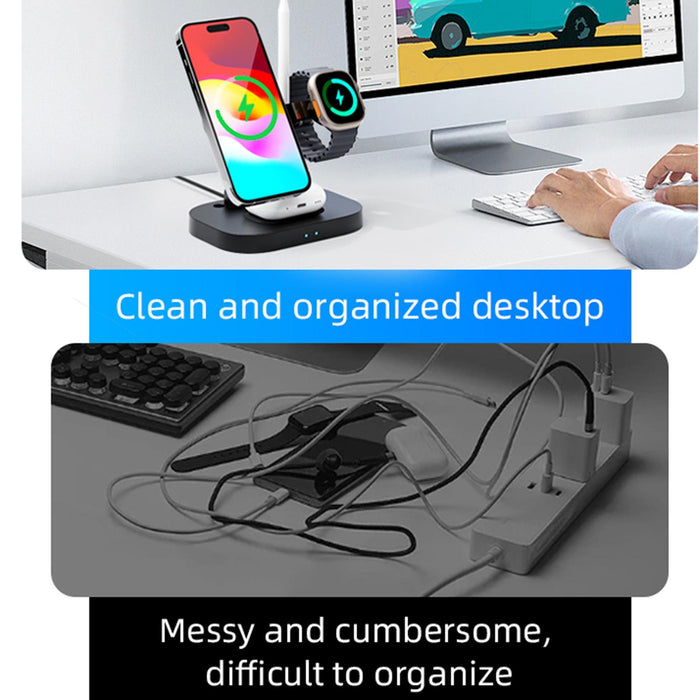 4 In 1 Foldable Wireless Charger Stand