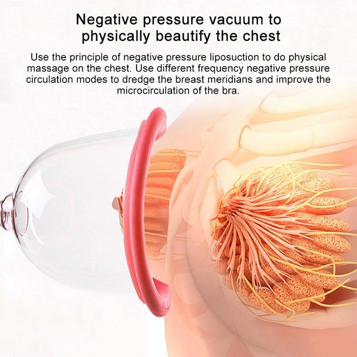 Portable Electric Chest Massager Usb Charging Remote Control