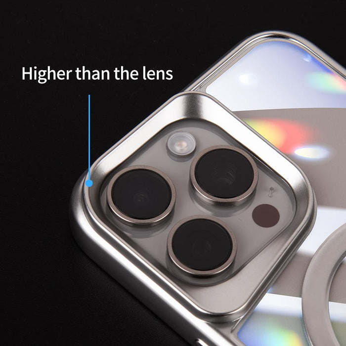For Iphone 15 Blade Magsafe Magnetic Transparent Pc Phone Case