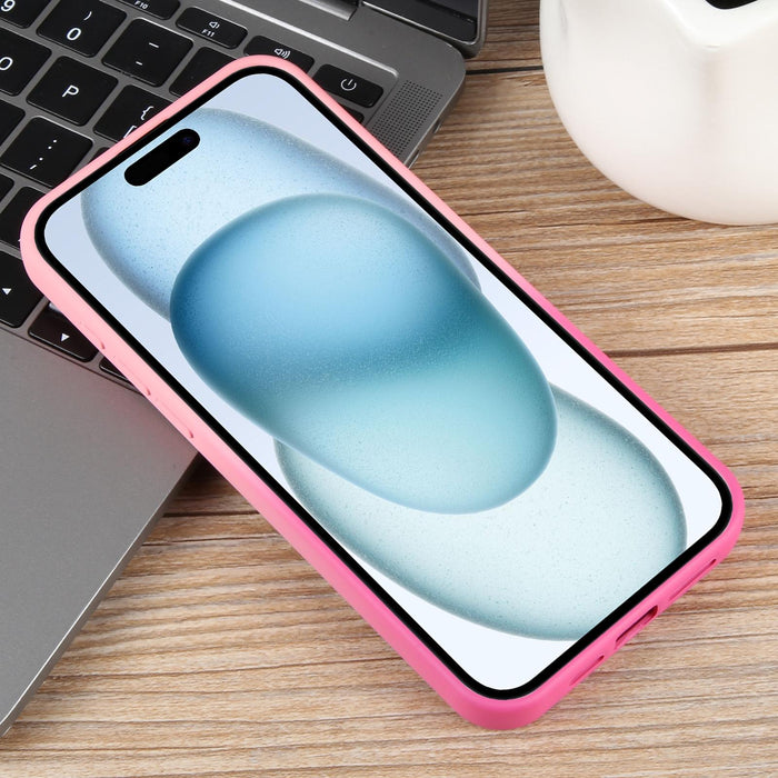For Iphone 15 Gradient Colour Honeycomb Aromatherapy Magsafe Phone Case