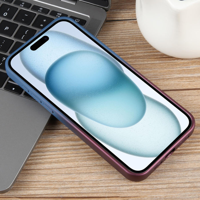 For Iphone 15 Gradient Colour Honeycomb Aromatherapy Magsafe Phone Case