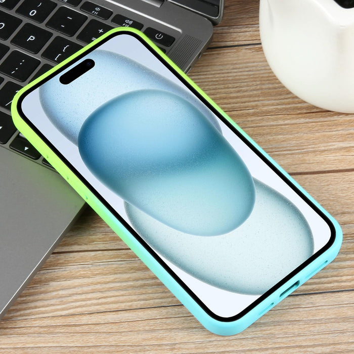 For Iphone 15 Gradient Colour Honeycomb Aromatherapy Magsafe Phone Case