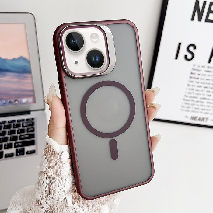 For Iphone 15 J3 Magsafe Frame Bracket Shockproof Phone Case