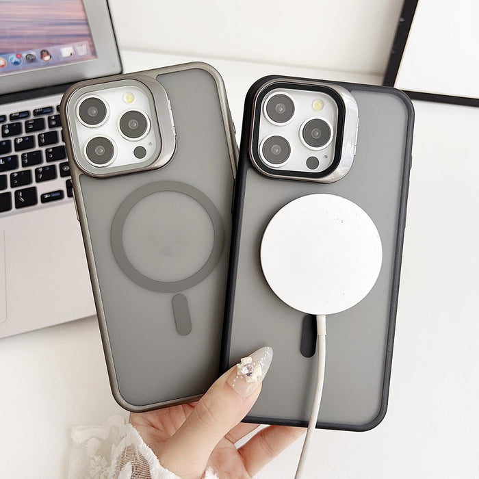For Iphone 15 J3 Magsafe Frame Bracket Shockproof Phone Case