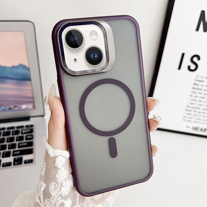 For Iphone 15 J3 Magsafe Frame Bracket Shockproof Phone Case