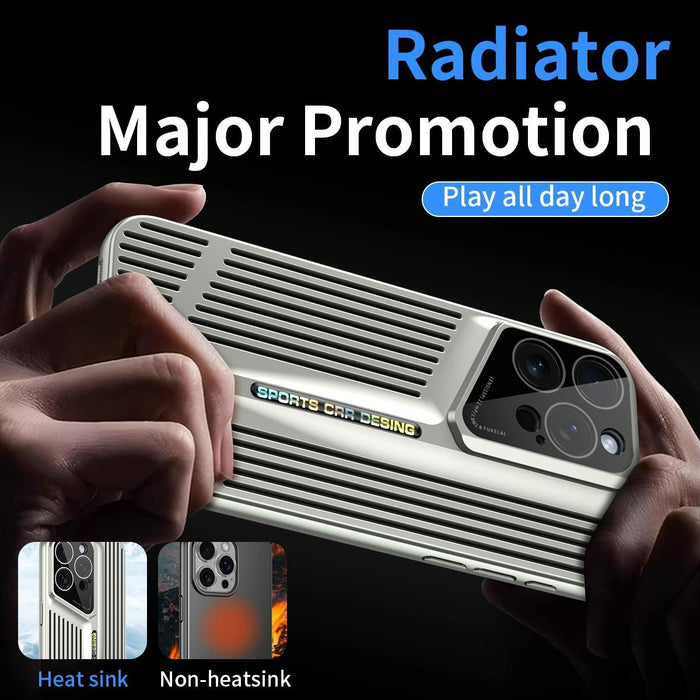 For Iphone 15 Blade Cooling Pc Full Coverage Phone Case