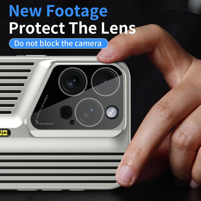 For Iphone 15 Blade Cooling Pc Full Coverage Phone Case