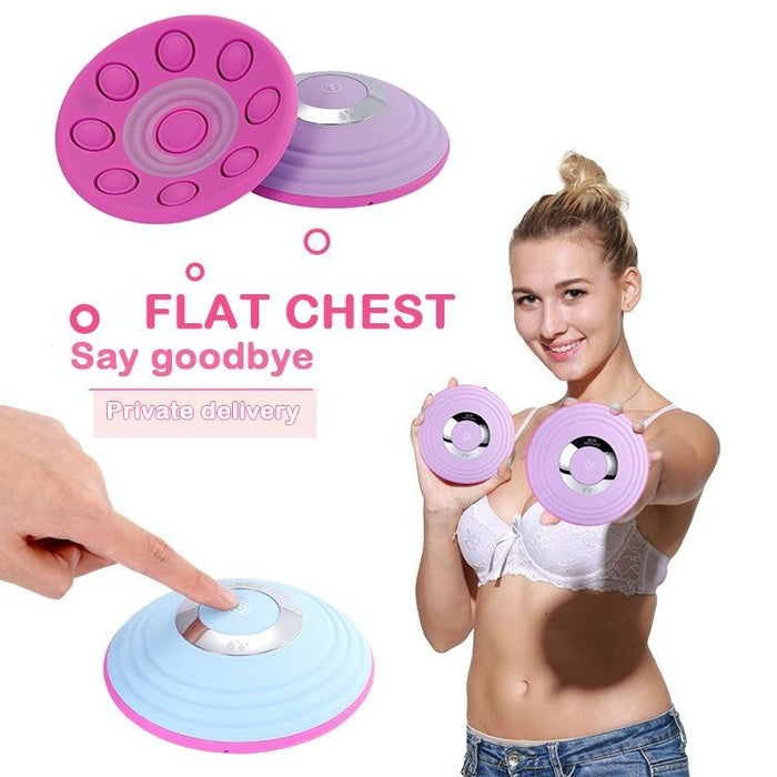 Anti-Sagging Bluetooth Breast Massager Remote Control Purple