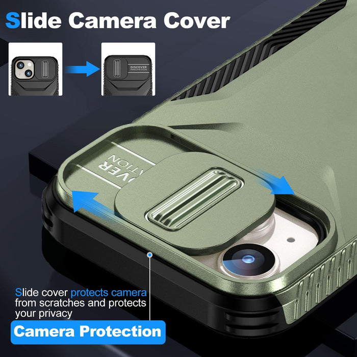 For Iphone 15 Sliding Camshield Phone Case