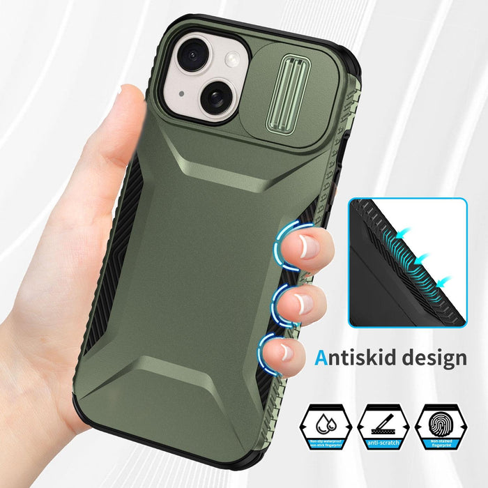 For Iphone 15 Sliding Camshield Phone Case
