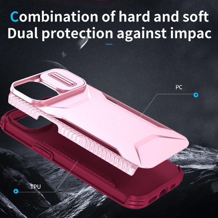 For Iphone 15 Sliding Camshield Phone Case